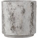 Faux Birch Black and Beige and Pale Gray Planter, Medium
