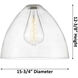 Downtown Urban Crown Point 1 Light 16 inch Brushed Brass Pendant Ceiling Light