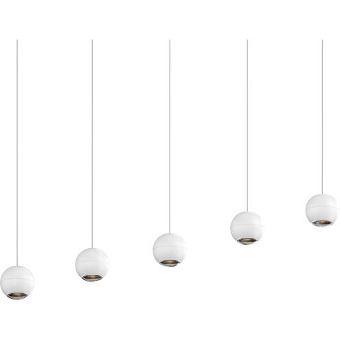 Hemisphere LED 15 inch Textured White Pendant Ceiling Light