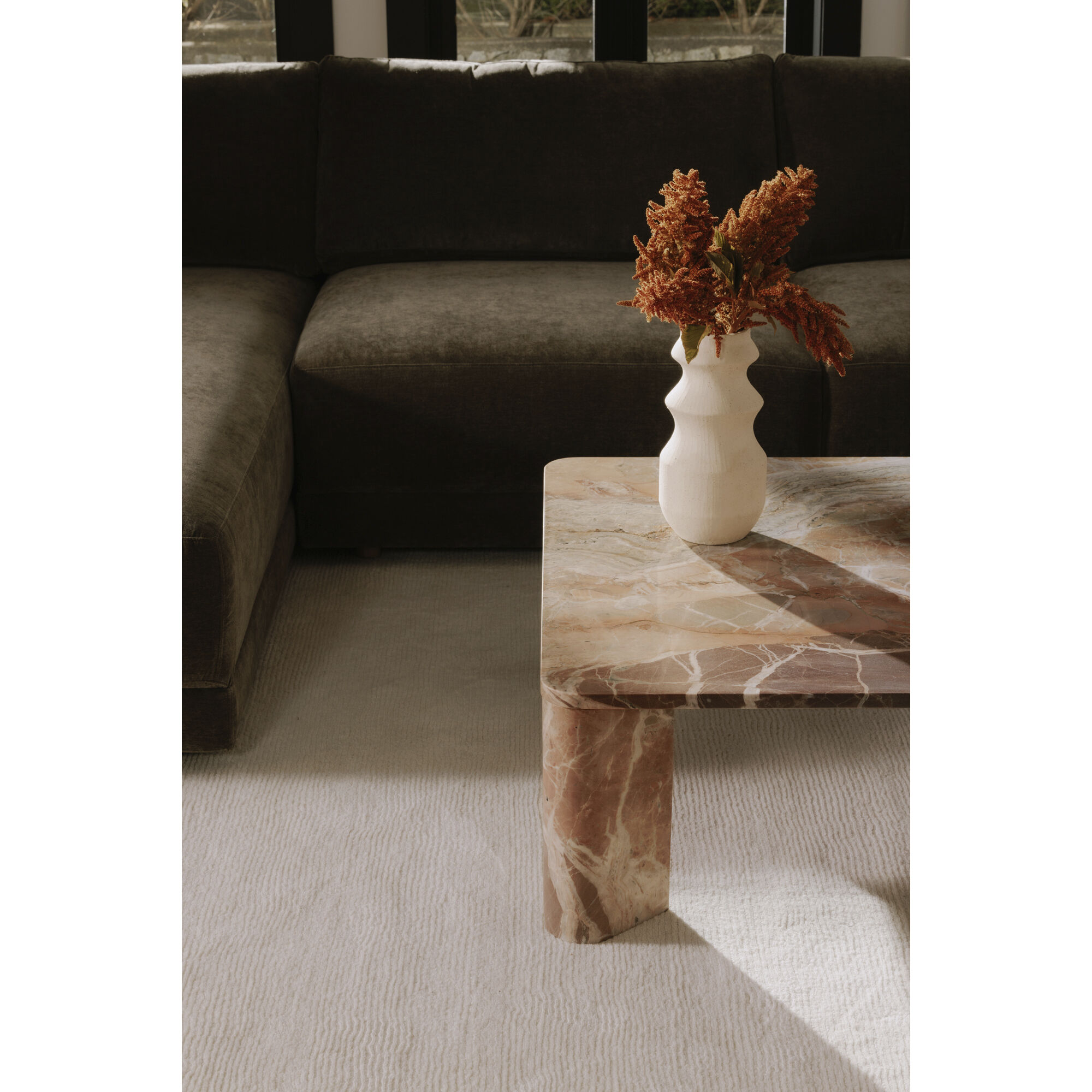 Segment 35.5 X 35.5 inch Orange Coffee Table