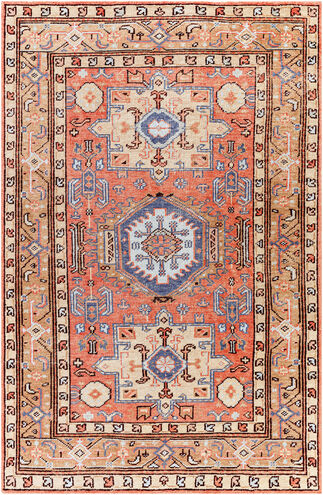 Kars 36 X 24 inch Coral Rug, Rectangle