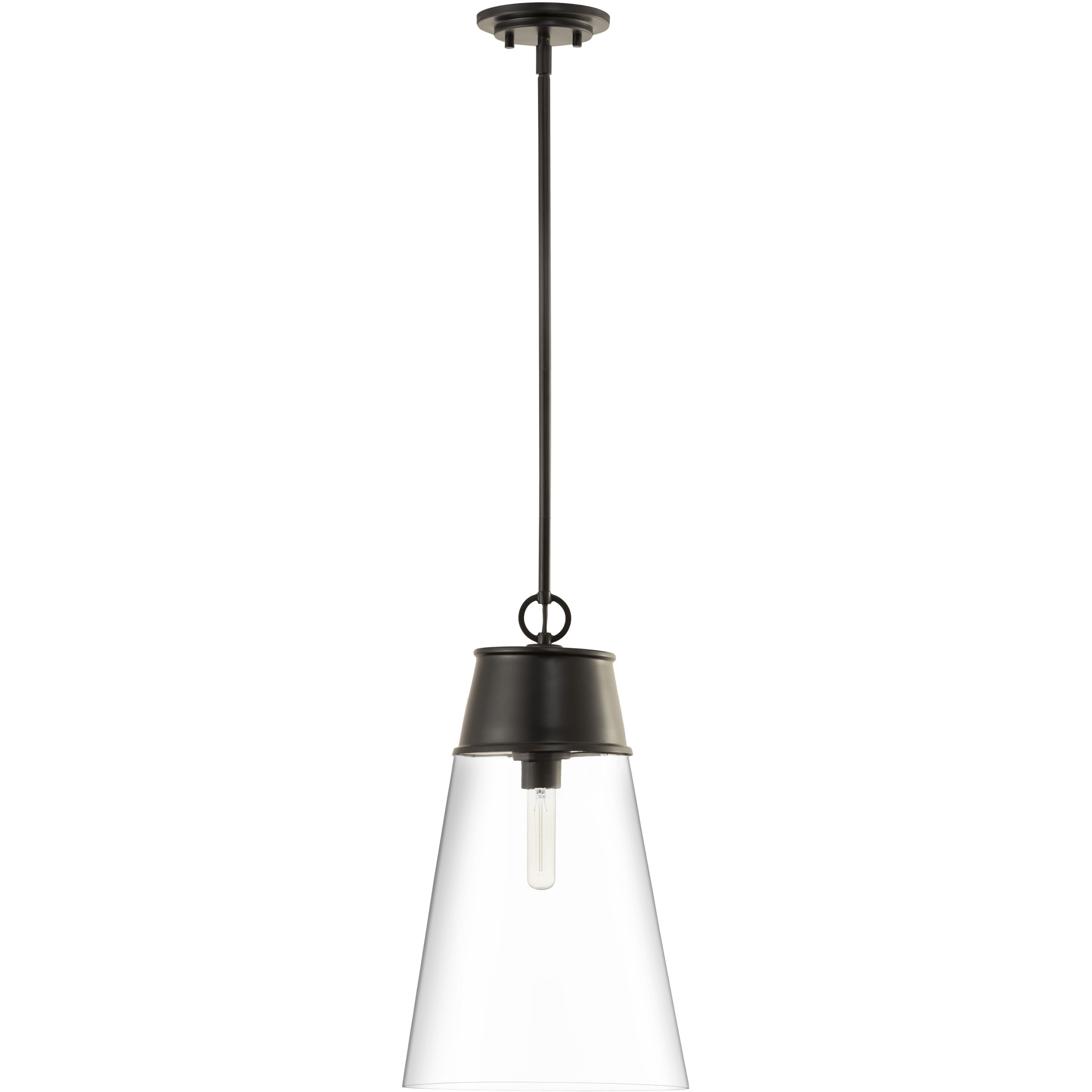 Wentworth 1 Light 11.5 inch Matte Black Pendant Ceiling Light