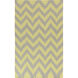 Frontier 36 X 24 inch Lime, Medium Gray Rug
