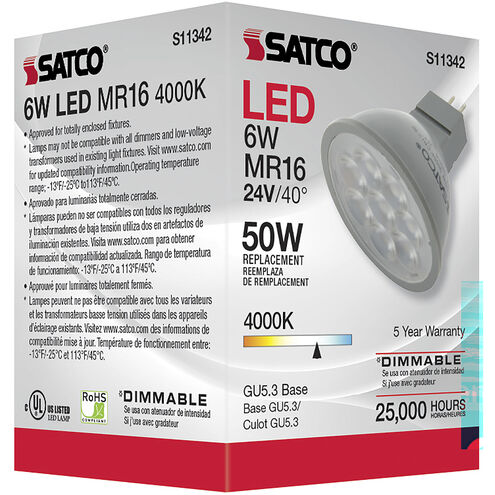 Lumos LED MR16 6.00 watt 4000K Light Bulb