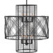 Lisa McDennon Nikko 6 Light 26 inch Black Indoor Chandelier Ceiling Light