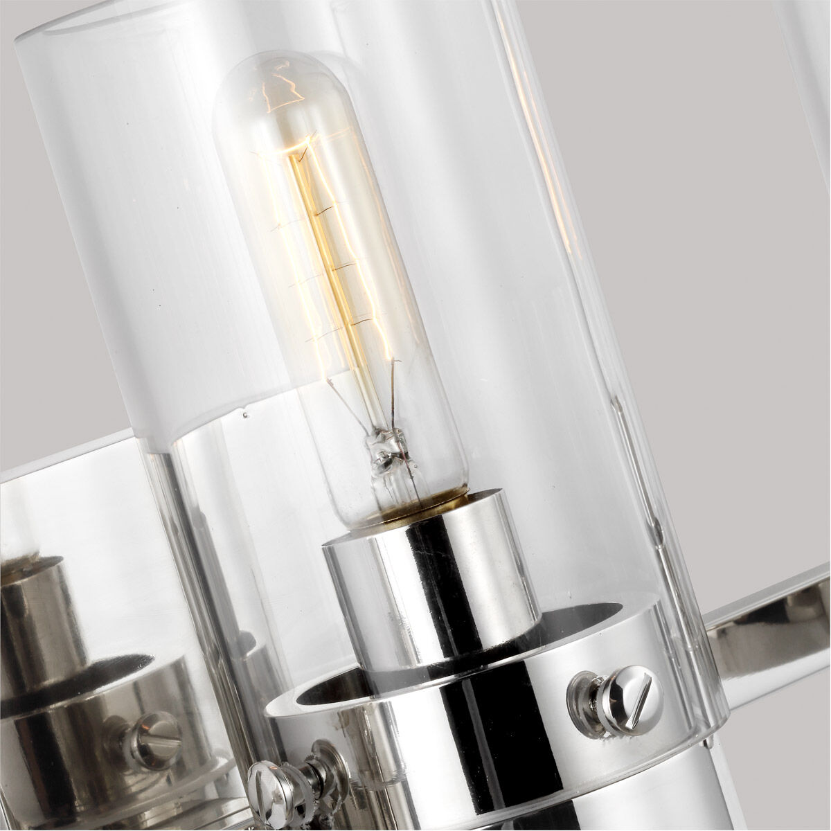 C&M by Chapman & Myers Garrett 3 Light 21.13 inch Polished Nickel Vanity Light Wall Light