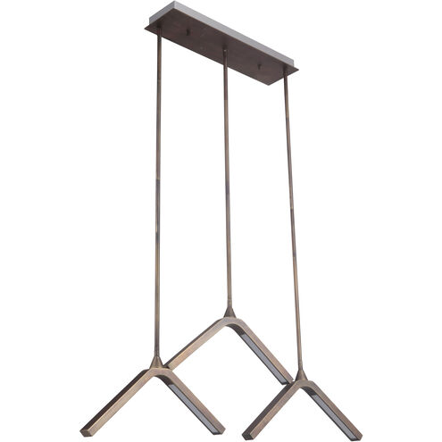 Bejamin LED 5.5 inch Patina Aged Brass Mini Pendant Ceiling Light