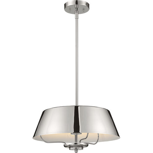 Luella 3 Light 16 inch Polished Nickel Pendant Ceiling Light