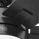 Anisten 52 inch Matte Black with Matte Black/Dark Gray Oak Blades Ceiling Fan