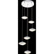 Galaxy LED 17 inch Silver Chandelier Ceiling Light
