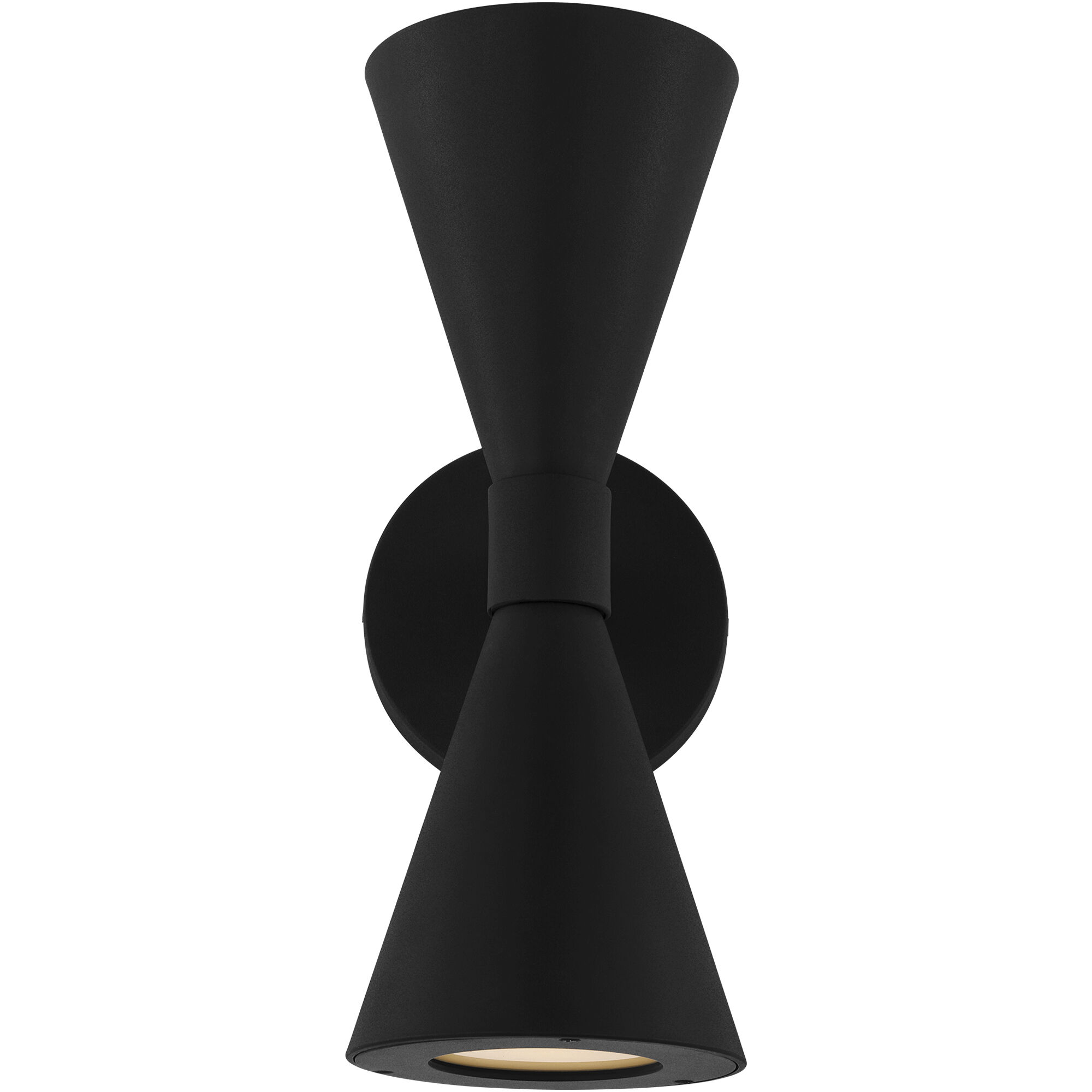 AERIN Albertine 2 Light 13.13 inch Textured Black Outdoor Wall Sconce