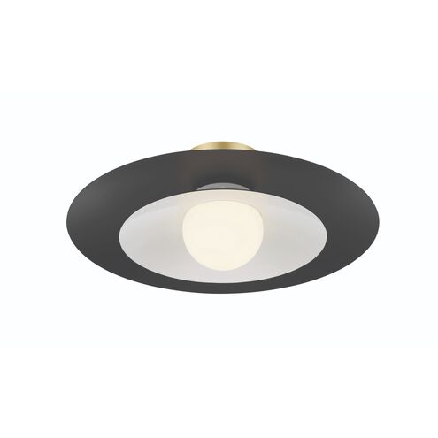 Welsh LED 18 inch Black Flush Mount Ceiling Light