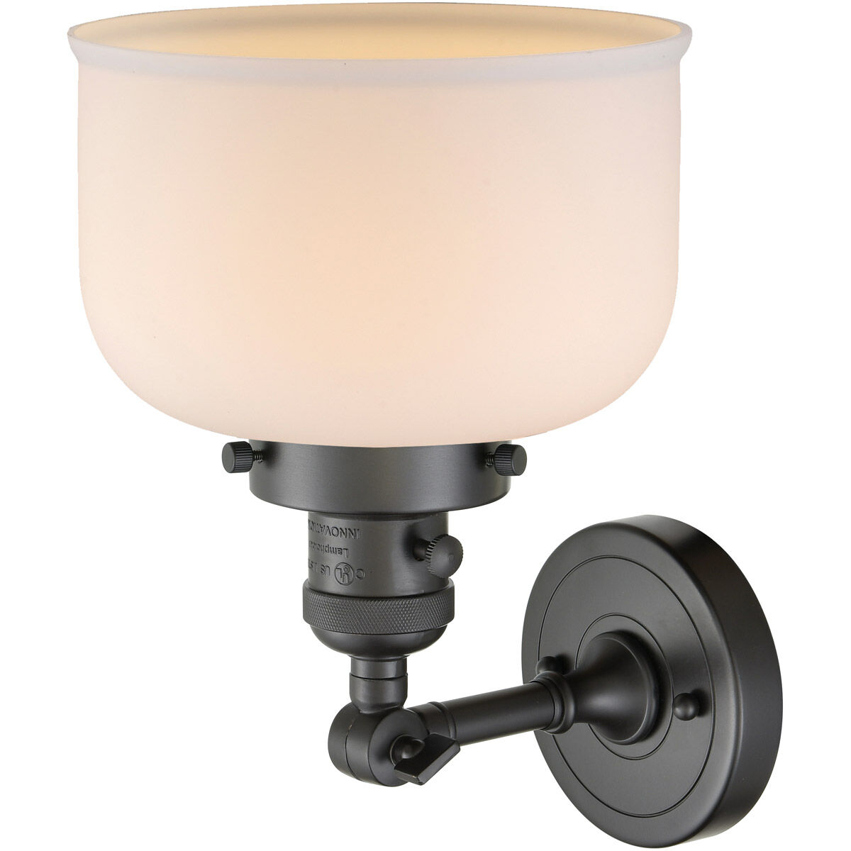 Franklin Restoration Large Bell LED 8 inch Oil Rubbed Bronze Sconce Wall Light, Franklin Restoration