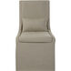 Coley Tan Linen Armless Chair