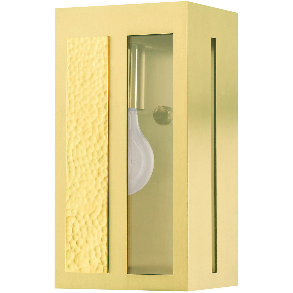 Lafayette 1 Light 9 inch Satin Brass Outdoor ADA Wall Lantern
