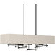 Cavaletti 4 Light 42 inch Black Pendant Ceiling Light in Flax