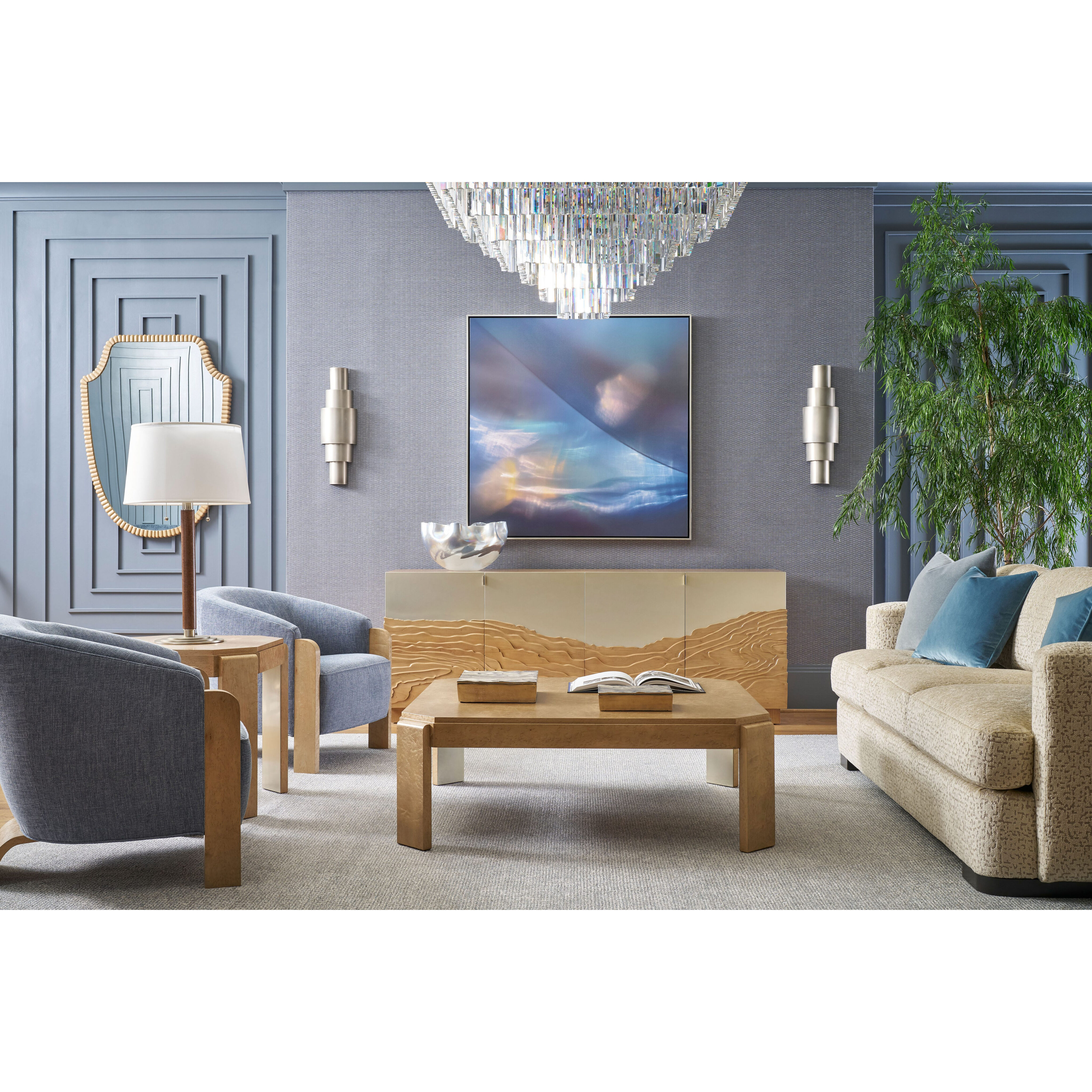 Origins 48 X 48 inch Sesame Cocktail Table, Wooden