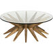 Waldo 40 X 40 inch Teak Coffee Table