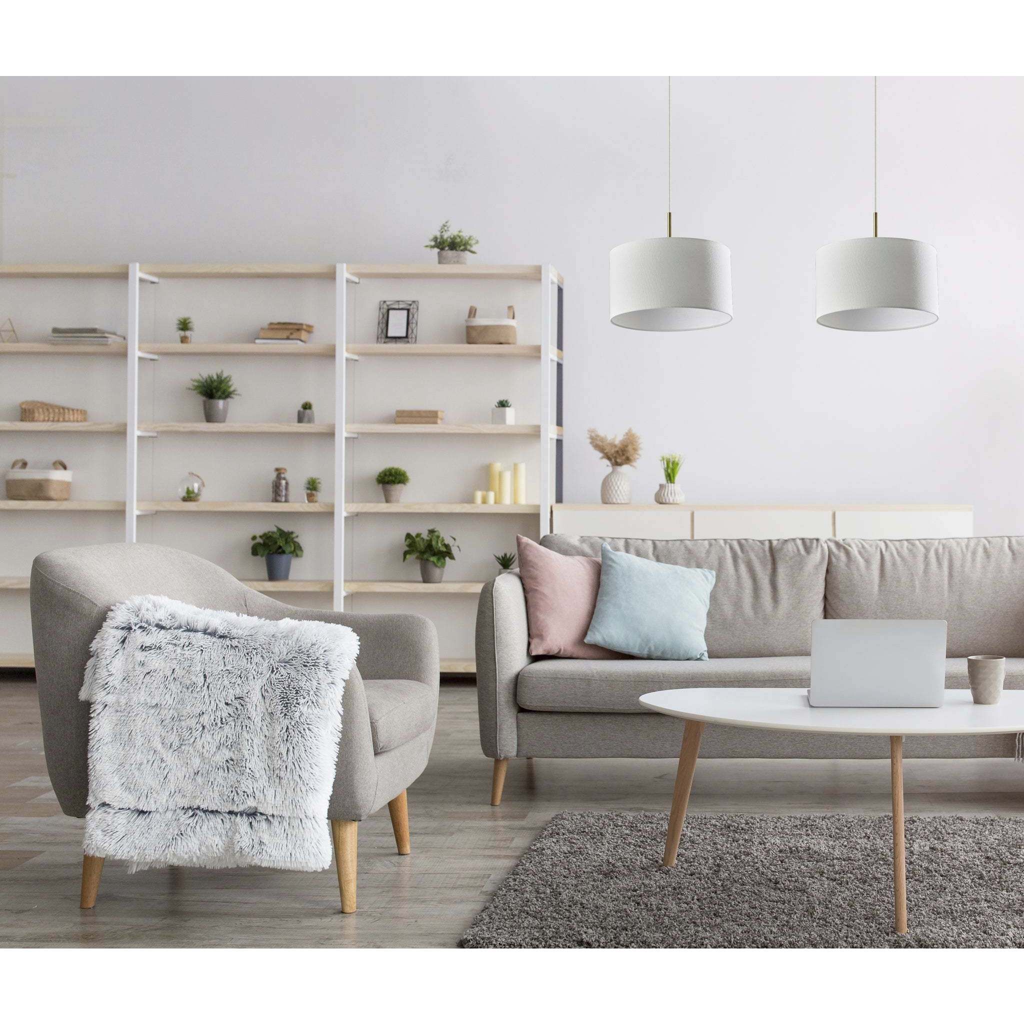 Finley 14 inch Antique Brass Pendant Ceiling Light