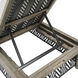 Emoto Pearl and Aged Bronze and Willow Outdoor Chaise