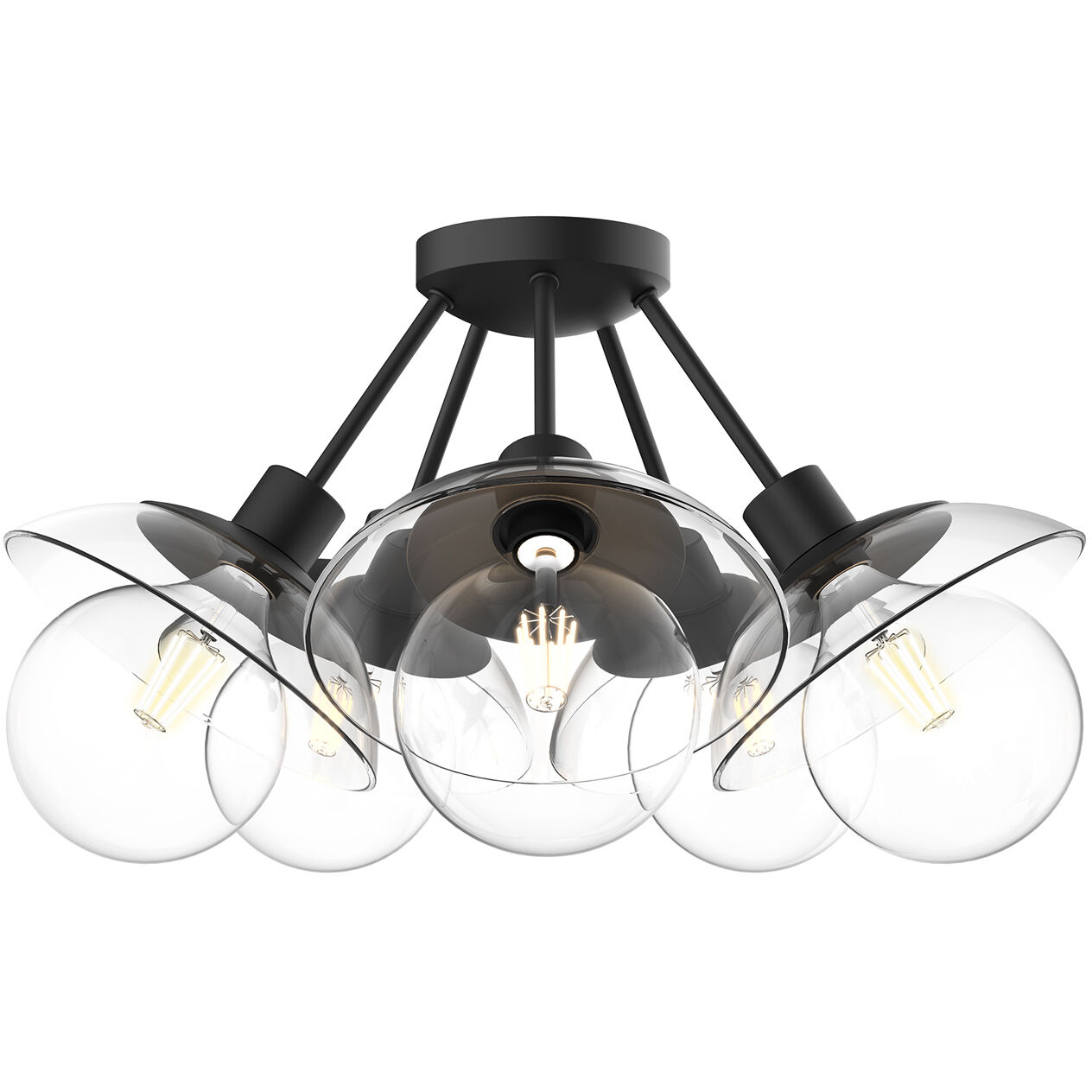 Alora Mood Francesca 5 Light 19.75 inch Semi-Flush Mount