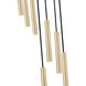 Forest LED 18 inch Modern Gold Chandelier Ceiling Light
