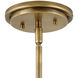 Argo LED 14 inch Heritage Brass Indoor Pendant Ceiling Light
