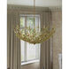 Babylon 8 Light 44 inch Contemporary Gold Leaf and Contemporary Gold Chandelier Ceiling Light