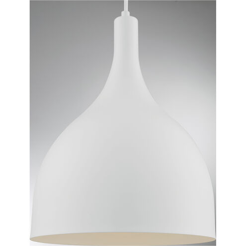 Bellcap 1 Light 12 inch Matte White Pendant Ceiling Light