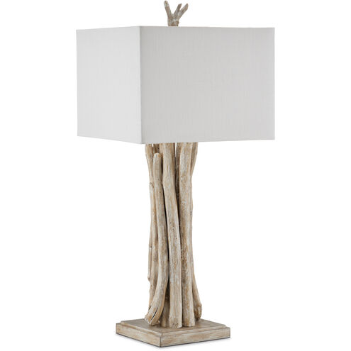 Driftwood 34 inch 150.00 watt Whitewashed Driftwood Table Lamp Portable Light