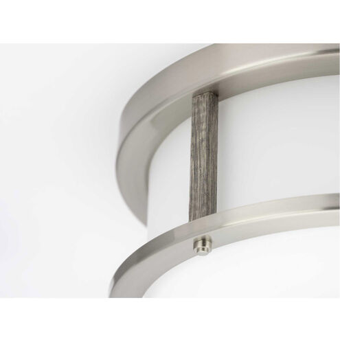 Mast 2 Light 13 inch Brushed Nickel Flush Mount Ceiling Light