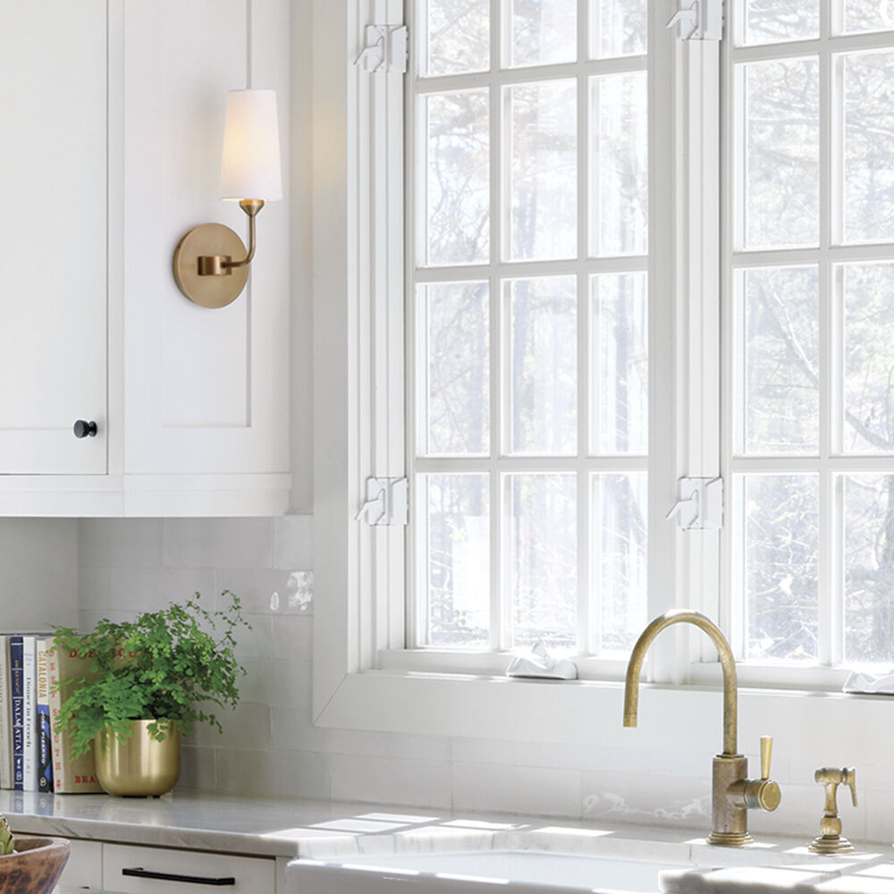 Lewis 5.5 inch Heritage Brass Indoor Wall Sconce Wall Light