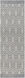 Napoli 96 X 30 inch Gray Rug, Runner