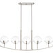 Spyglass 5 Light 40 inch Satin Platinum Chandelier Ceiling Light