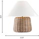 Thom Filicia Dumar 20.5 inch 9 watt Blonde Rattan Table Lamp Portable Light