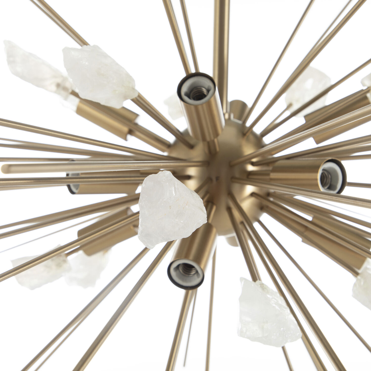 Nova 11 Light 31.75 inch Brushed Brass / Natural Crystal Chandelier Ceiling Light
