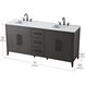 Millie 72 X 35 inch Mocha Brown Bathroom Vanity Cabinet