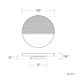 Crescent Wall Sconce Wall Light in 4000K, dweLED