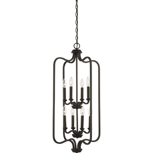 Willow 8 Light 17 inch Forest Bronze Pendant Ceiling Light