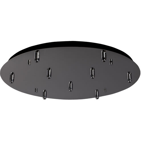 Canopy 1 Light 120 Black with Black Chrome LED Canopies Ceiling Light