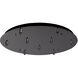 Canopy 1 Light 120 Black with Black Chrome LED Canopies Ceiling Light