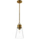 Wentworth 1 Light 7.5 inch Rubbed Brass Pendant Ceiling Light