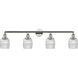 Franklin Restoration Colton 4 Light 42 inch Polished Nickel Bath Vanity Light Wall Light, Franklin Restoration
