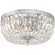 Ceiling Mount 3 Light 14 inch Polished Chrome Flush/Semi Flush Ceiling Light in Clear Spectra