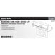 Running Man Brushed Aluminum Exit Sign