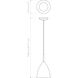 Joel 1 Light 6.77 inch Matte Black Interior Pendant Light Ceiling Light