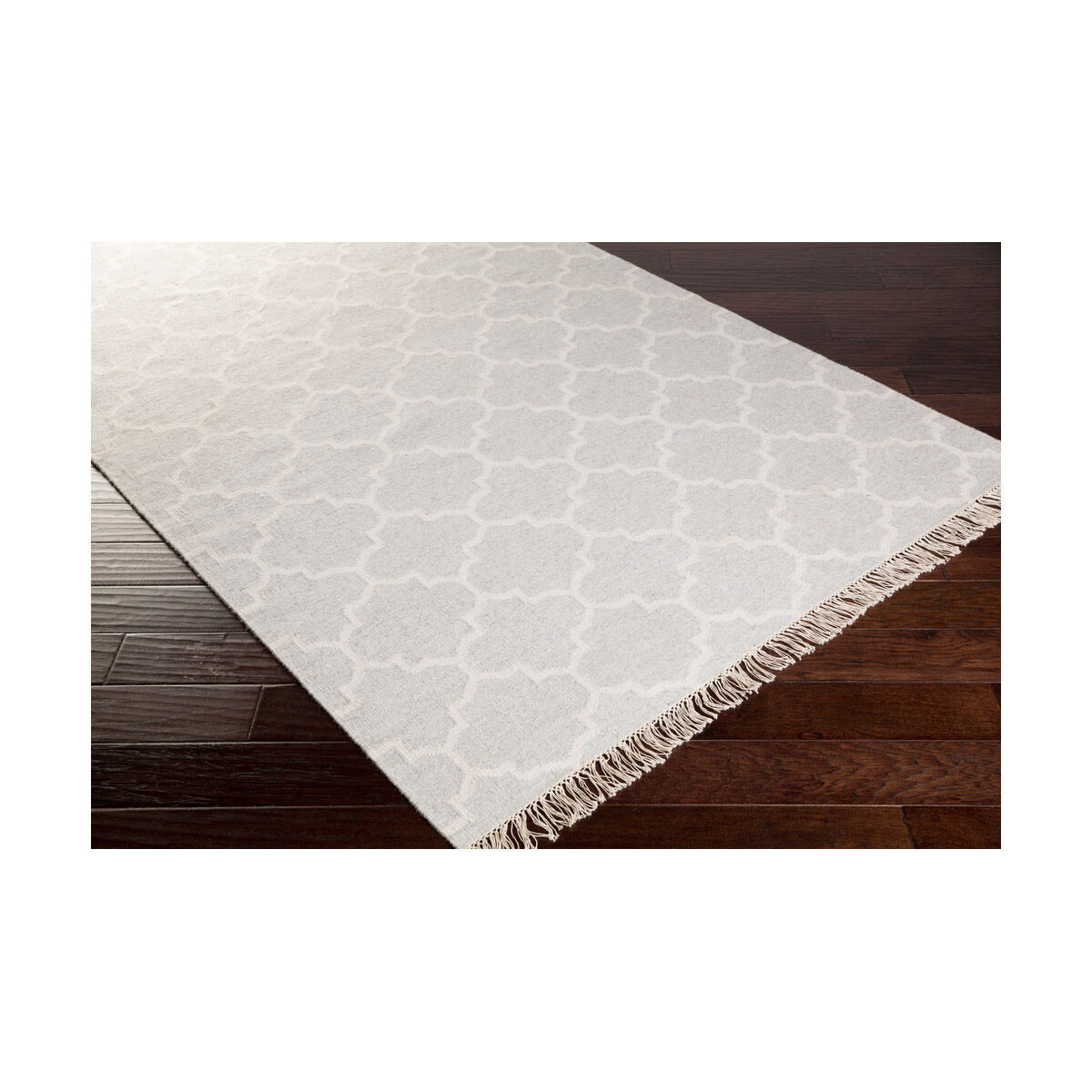 Isle 63 X 39 inch Gray and Neutral Area Rug, Viscose and Wool