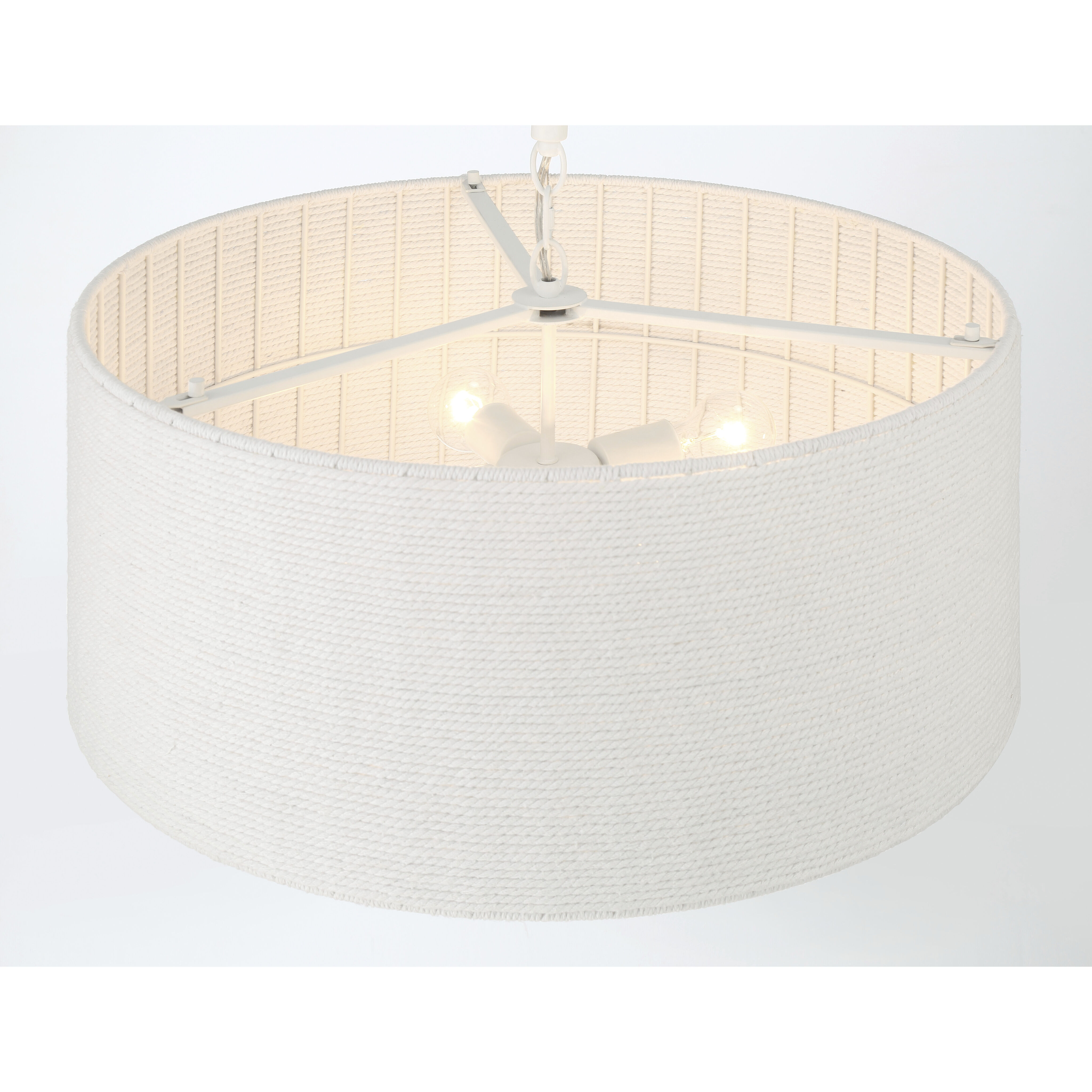 Lodelle 4 Light 24 inch Matte White Pendant Ceiling Light