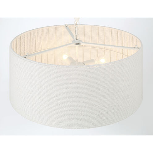 Lodelle 4 Light 24 inch Matte White Pendant Ceiling Light