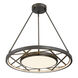 Tribeca LED 28 inch Smoked Iron And Soft Brass Pendant Ceiling Light